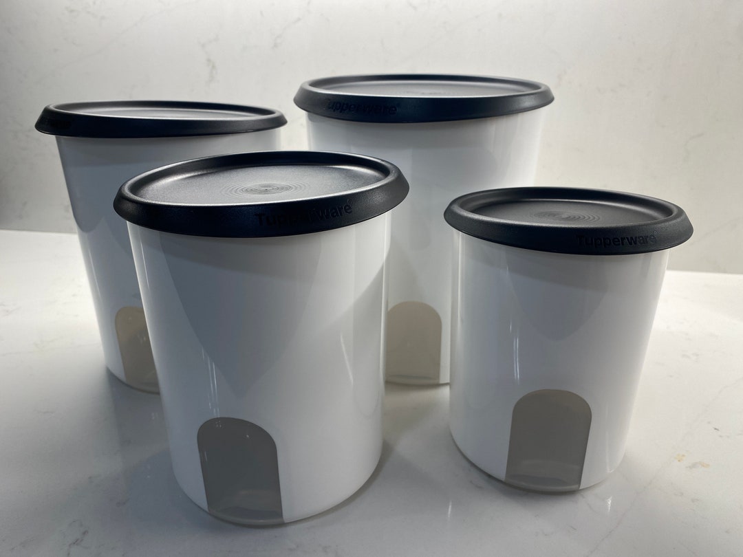 Tupperware Canister Set 4piece Etsy
