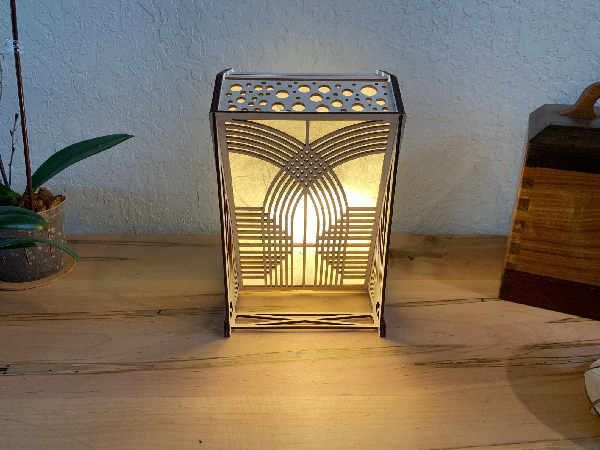 Art deco online floor lamp glowforge