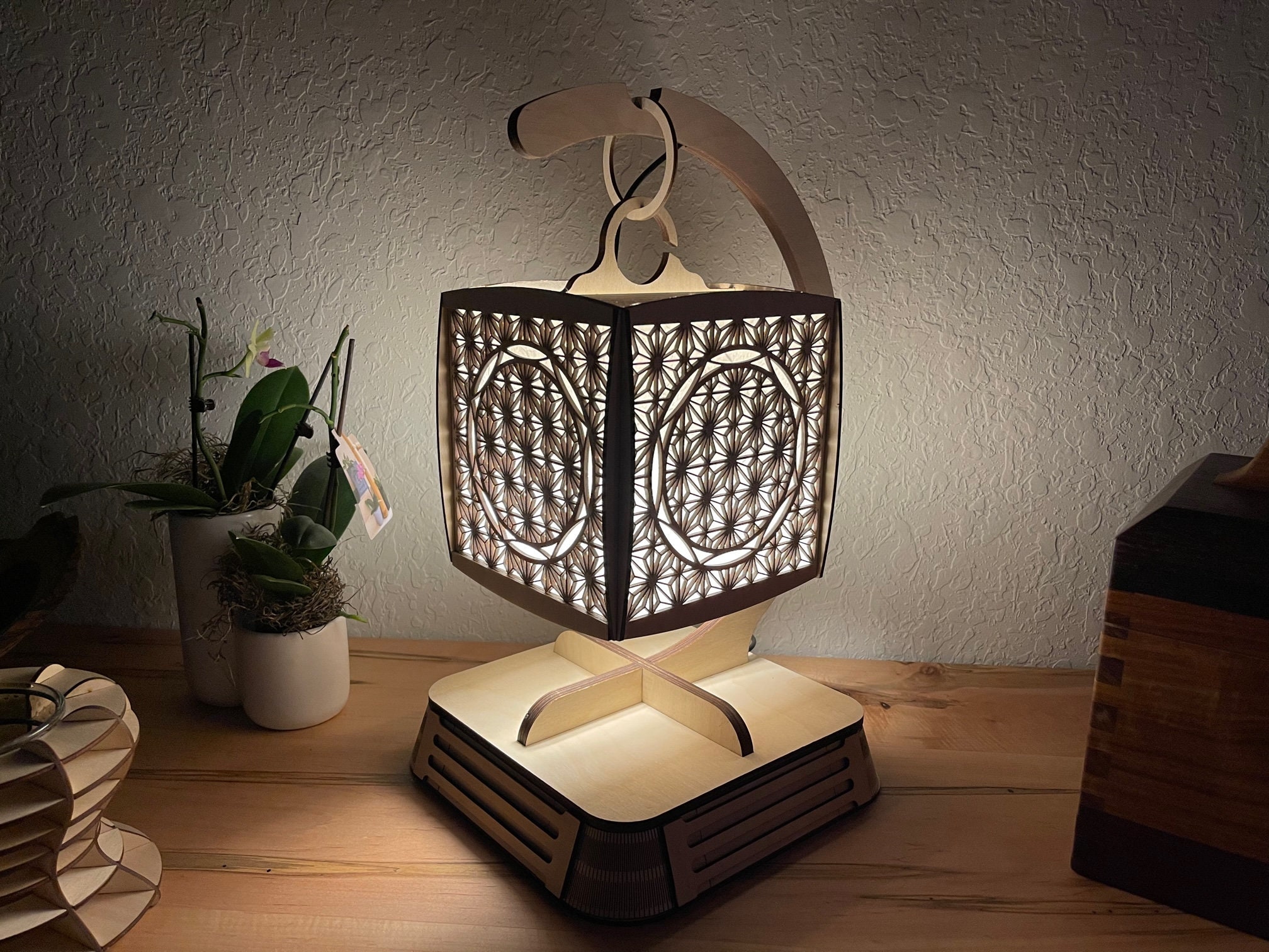 Norse Inspired Laser-cut Lamp : r/crafts