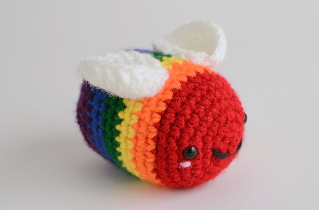 Custom Pride Crochet Bee Plush - Etsy