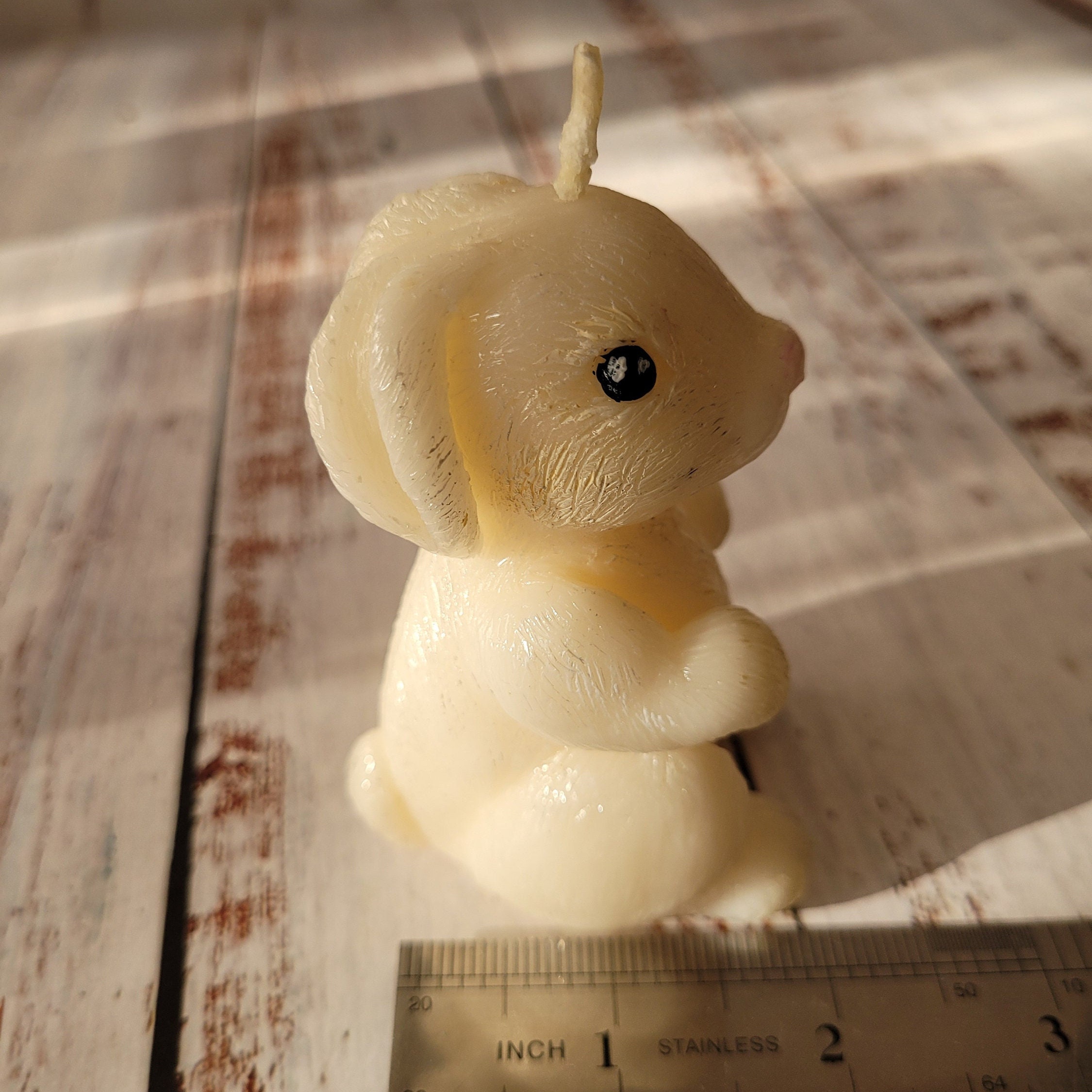 Rabbit Souvenir Cute Birthday Candle, Beeswax Candle, Funny Easter Gift ...