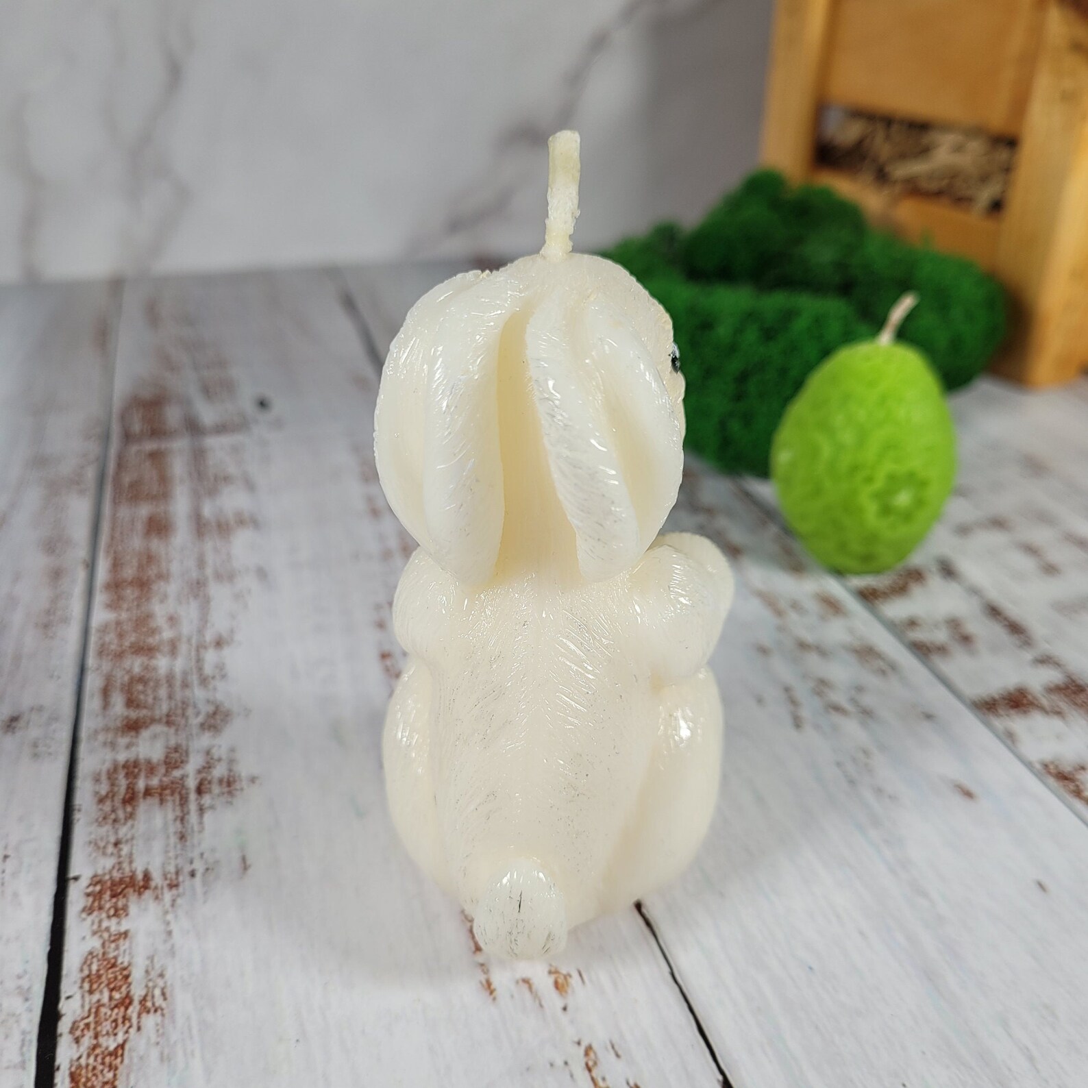 Rabbit Souvenir Cute Birthday Candle, Beeswax Candle, Funny Easter Gift ...
