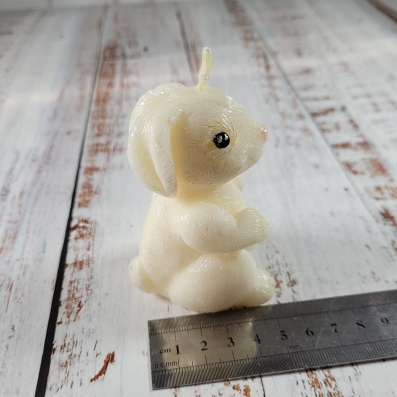 Rabbit Souvenir Cute Birthday Candle, Beeswax Candle, Funny Easter Gift ...