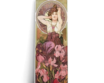 Alphonse Mucha Artwork, The Precious Stones: Amethyst, 1900 | Canvas Print Wall Art