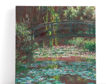 Claude Monet Art, Water Lily Pond, 1900 | Canvas Print Wall Art