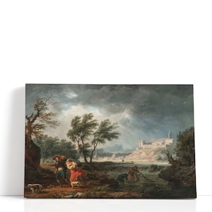 Claude Joseph Vernet Painting, The Four Times Of Day Midday | Canvas Print Wall Art