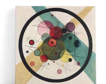 Wassily Kandinsky Painting, Circles in a Circle | Canvas Print Wall Art