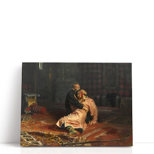 Ilya Repin Art, Ivan The Terrible And His Son Ivan | Canvas Print Wall Art