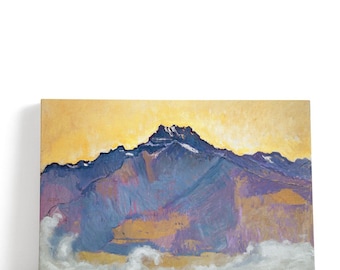 Ferdinand Hodler Art, The Dents Du Midi Seen From Chesières, 1912 | Canvas Print Wall Art
