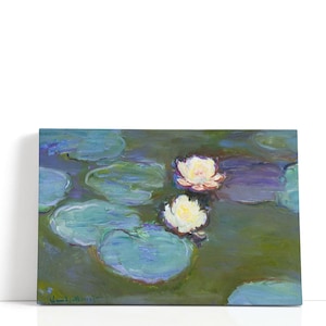 Claude Monet Painting–Bridge Over a Pond of Water Lilies | Large Lily Print, 30x20 Pond Canvas Prints in Soothing Impressionist Serenity Art