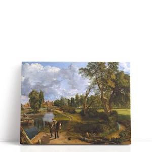 John Constable Artwork – Flatford Mill, 1816 | Green Landscape Prints & Timeless English Country Wall Decor for Traditional Interiors
