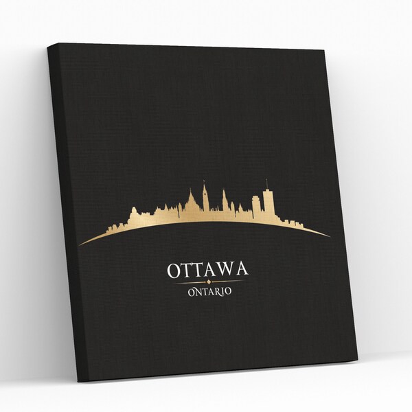 Canvas Ottawa Skyline Etsy
