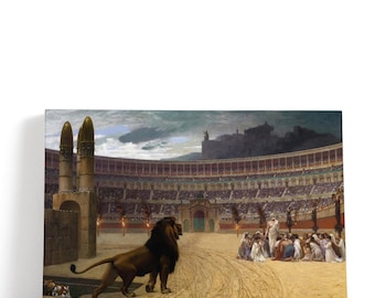 Jean-Leon Gerome Artwork, The Christian Martyrs Last Prayer | Canvas Print Wall Art