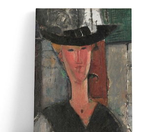 Amedeo Modigliani Painting, Madam Pompadour, 1915 | Canvas Print Wall Art