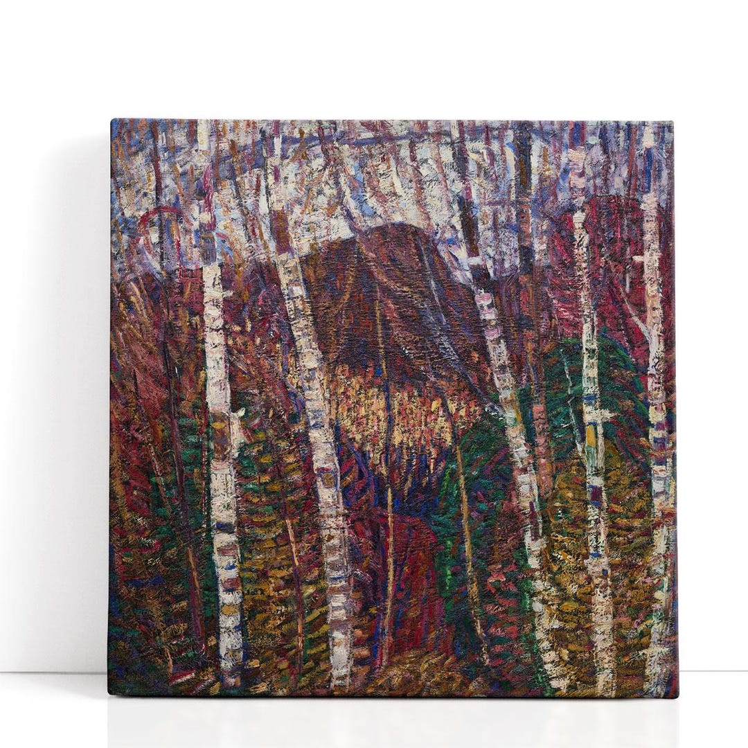 Marsden Hartley Art, White Birches, 1908 | Canvas Print Wall Art - Etsy
