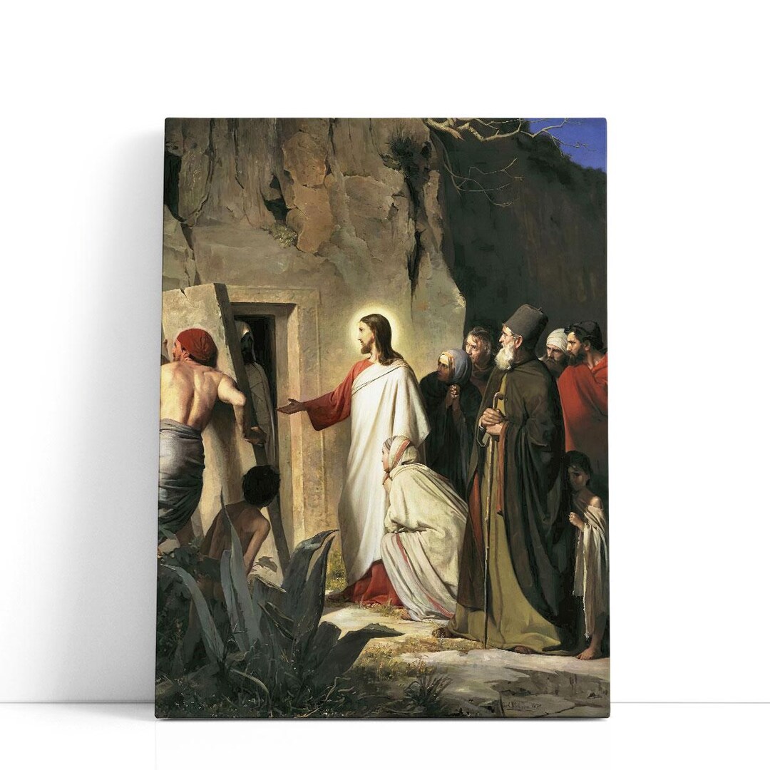 Carl Bloch Artwork – the Raising of Lazarus | Canvas Print Wall Art - Etsy