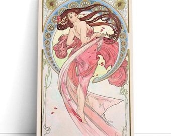 Alphonse Mucha Art, Dance, 1898 | Canvas Print Wall Art