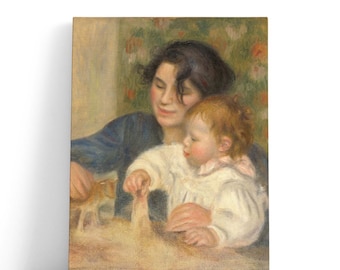 Pierre Auguste Renoir Artwork, Gabrielle et Jean | Canvas Print Wall Art