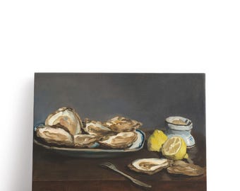 Edouard Manet Painting, Oysters, 1862 | Canvas Print Wall Art