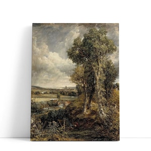 John Constable Painting, Dedham Vale, 1802 | Canvas Print Wall Art