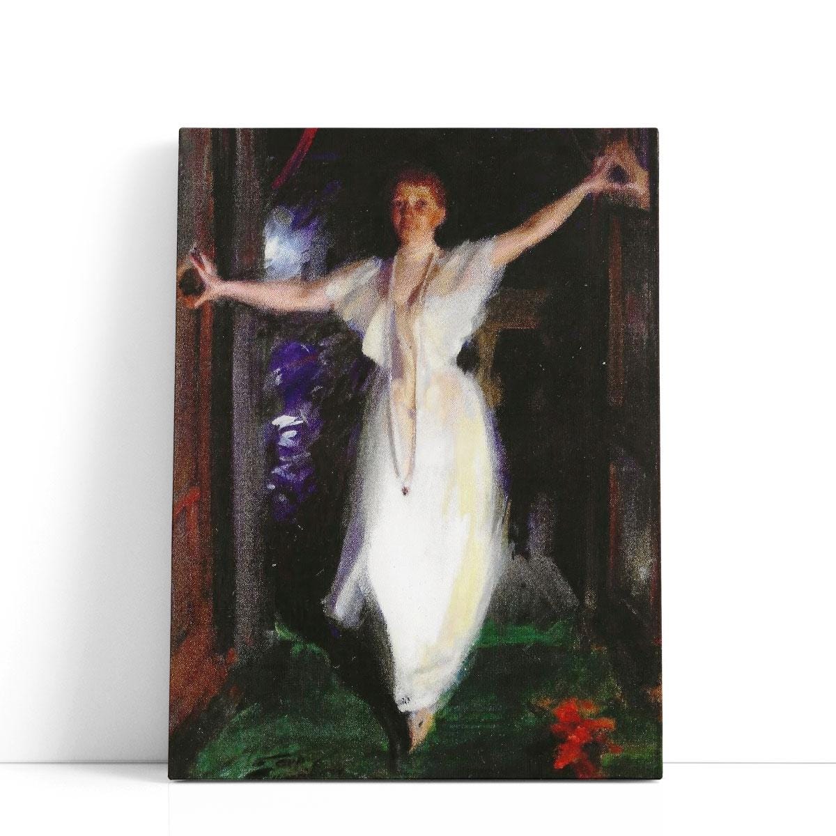 Anders Zorn Art, Isabella Stewart Gardner in Venice | Canvas Print