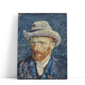 Vincent Van Gogh Artwork – Self-Portrait with Grey Felt Hat, 1887 | Classic Fine Art Canvas Prints & Iconic Impressionist Wall Art