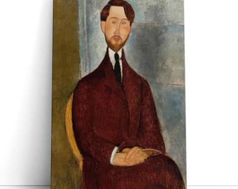 Amedeo Modigliani Artwork, Portrait Of Leopold Zborowski | Canvas Print Wall Art