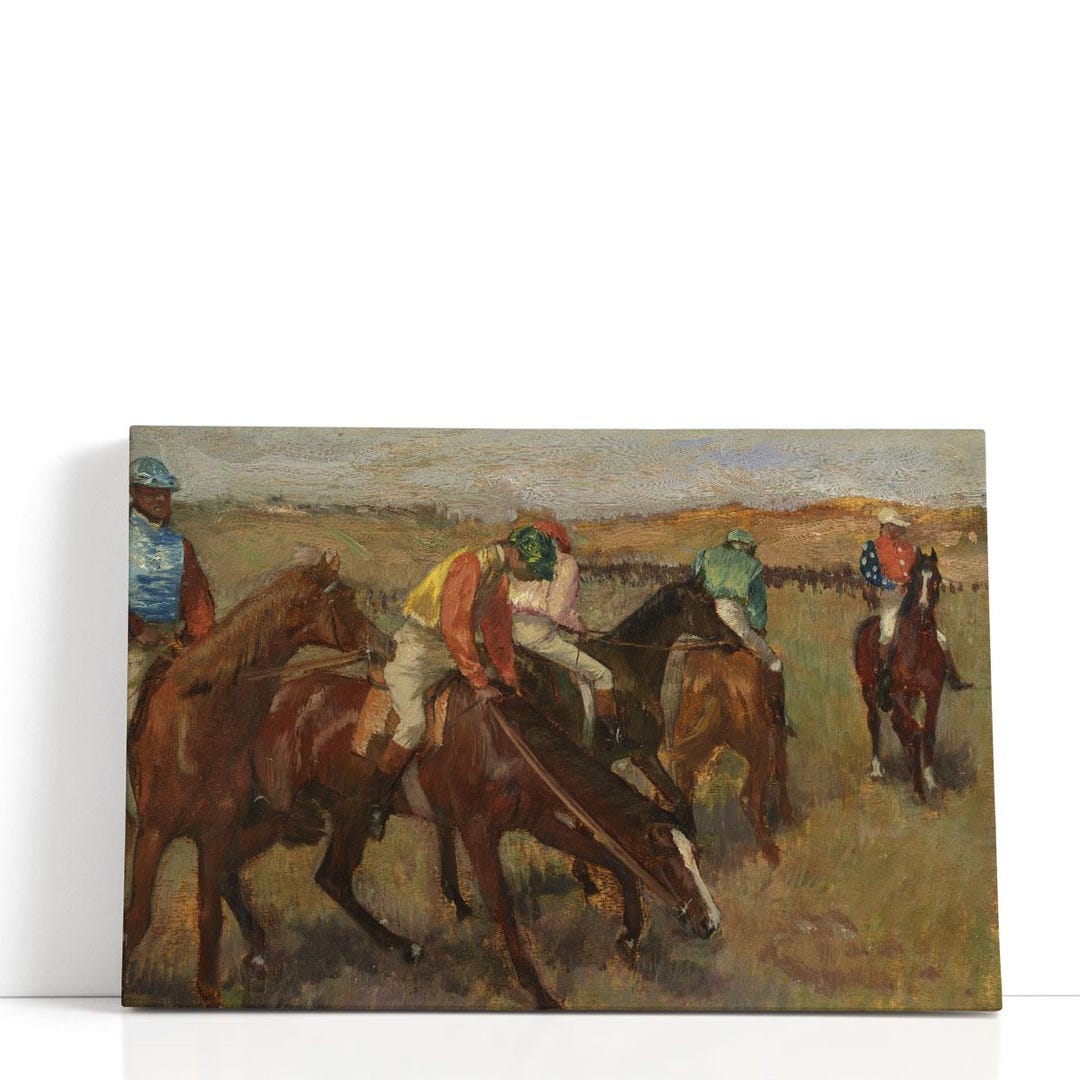 Edgar Degas Artwork, Degas the Races VI | Canvas Print Wall Art - Etsy
