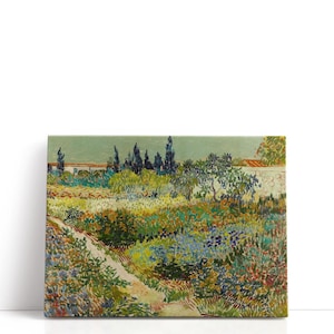 Vincent Van Gogh Painting – The Garden at Arles, 1888 | Serene Garden Prints & Spring Floral Landscape Wall Art for Nature-Inspired Décor