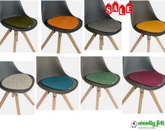 Handmade Felt Wool Chair Pad – Natural Comfort Seating Cushion, Soft, Durable & Handmade in Nepal, Round Chair Pad, Stylish Seat Cushion.