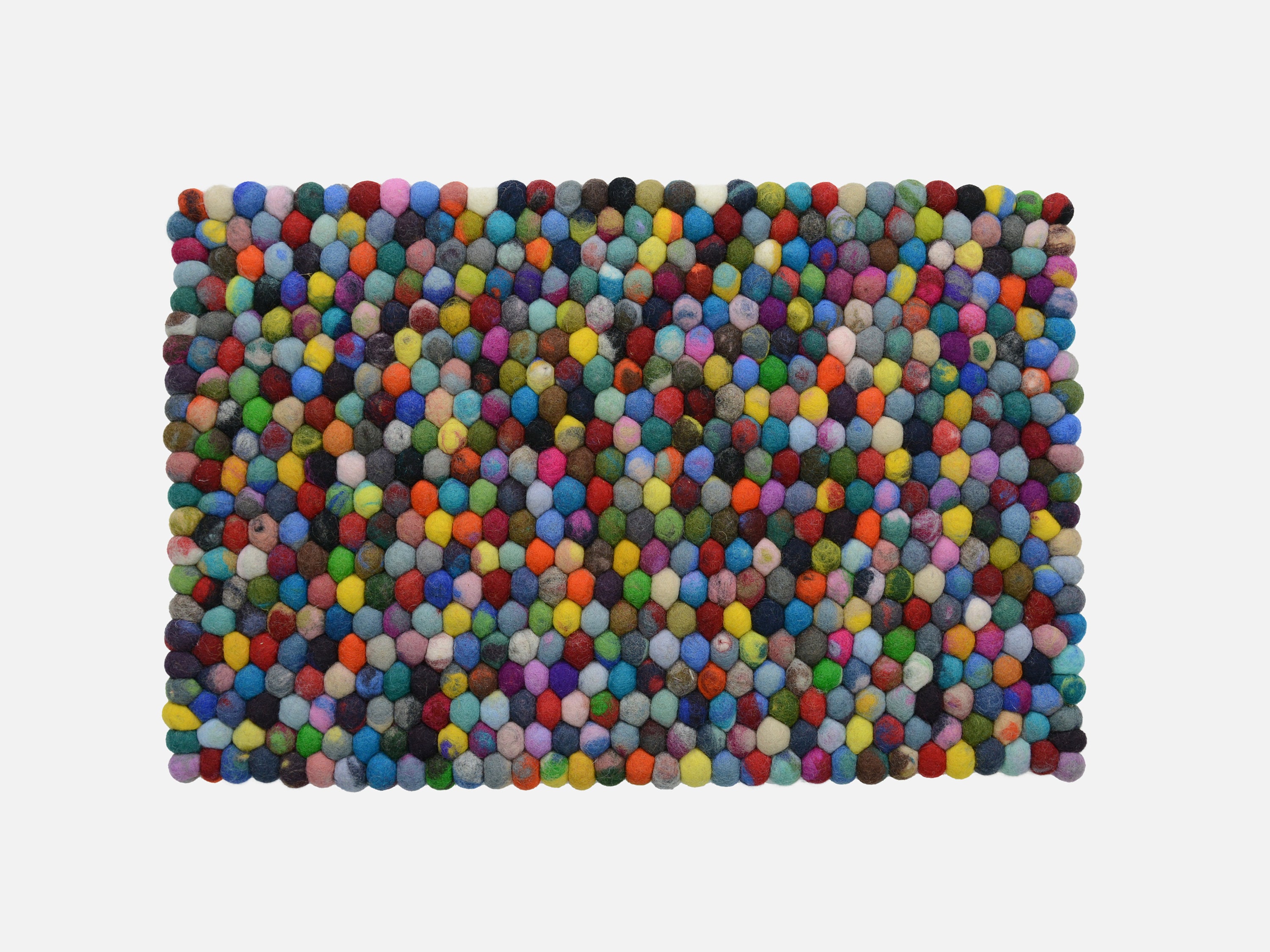 Felt Balls X20 Multi Colour. 2.5cm. Wool. Colourful Beads. Mixed