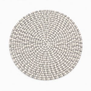 Runder woll teppich 100cm