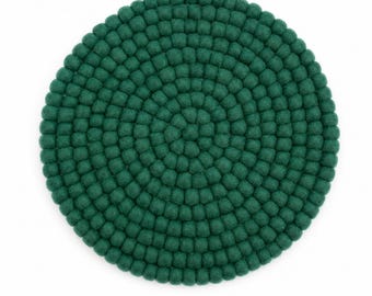 Handmade Round Chair Mat | Felt Seat Pad: Soft And Comfortable| Wool Chair Pad| Felt Ball Mat