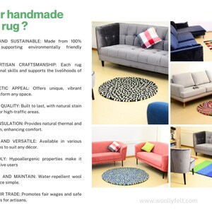features of felt ball rug