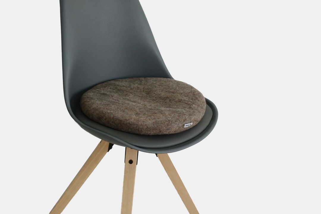 Cozy and Durable Felt Chair Pad Handmade Wool Felted Chair Pad Ideal