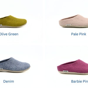 Felt Indoor Slippers -Cozy Slippers - Unisex Felt Slipper - Eco Felt Shoes - Indoor Wear - Choose Your Own