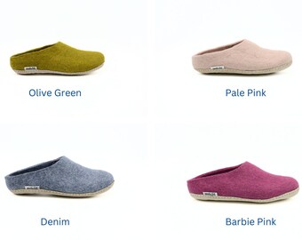 Felt Indoor Slippers -Cozy Slippers - Unisex Felt Slipper - Eco Felt Shoes - Indoor Wear - Choose Your Own