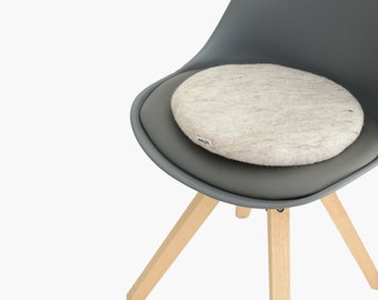 Luxury Felt Chair Cushion - Non-Slip Felt Chair Pad - Soft & Stylish Comfort - Gray Felt Chair Pad - Gift