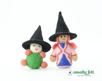 7.5x6 cm, Wool Halloween Witch Hats, Halloween Decor, Felt Ornaments, Spooky Halloween Ornaments, Black Mini Witch Hats,