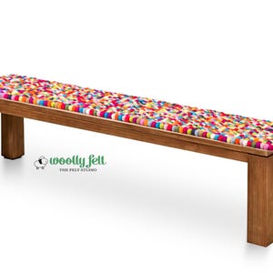 Bench Pad, Rectangle Area Rugs, Handmade Wool Rug Made Using 100% Pure & Natural Wool, Customizable In Different Color, Size And Shape