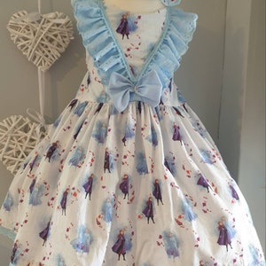 Inspired handmade frozen character party dress