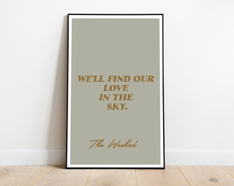 The Weeknd Lyrics Etsy The Weeknd Lyrics Etsy