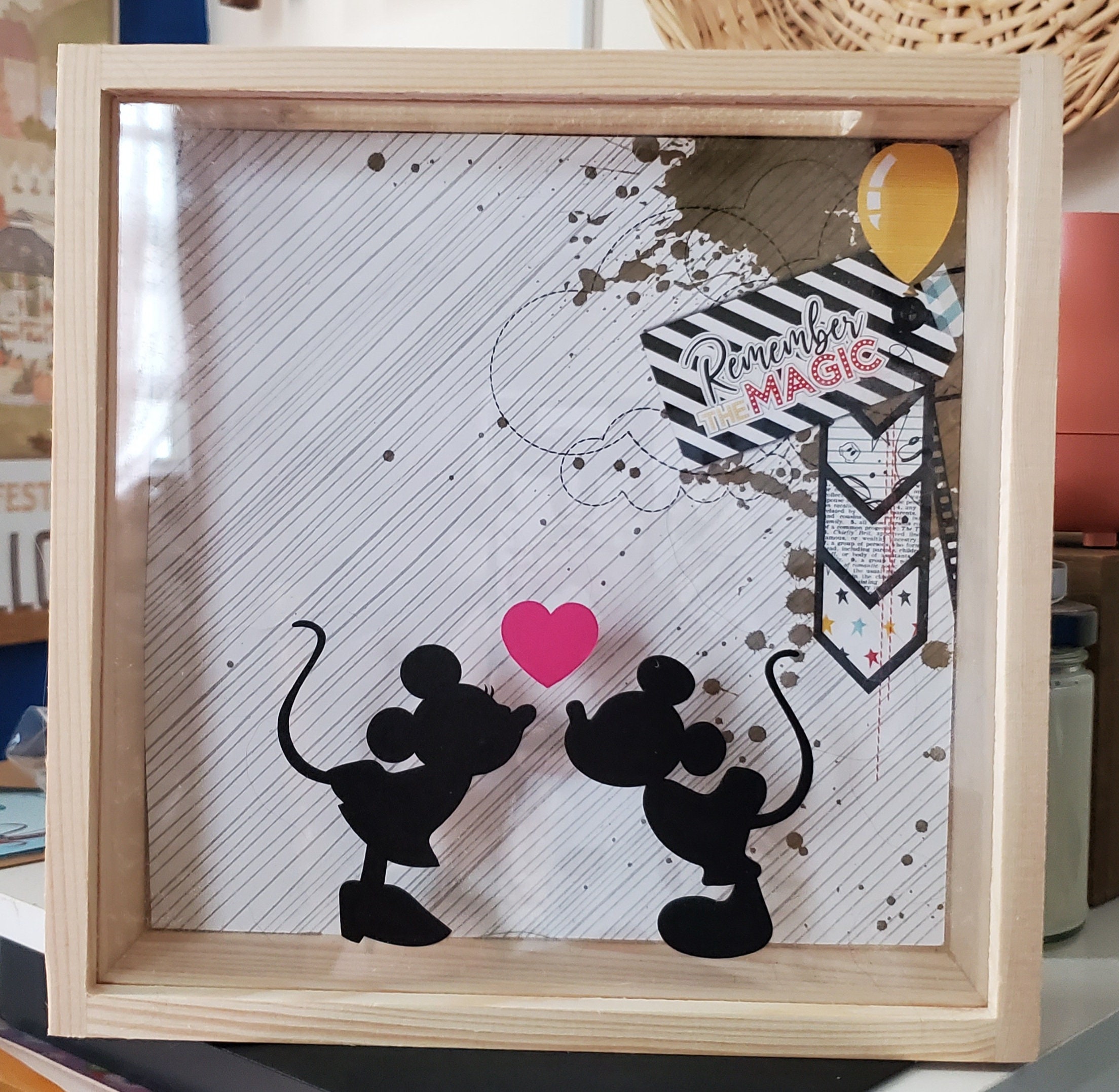 Personalized shadow box Disney | Etsy