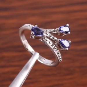 Iolite 925 Sterling Silver Ring Iolite Gemstone Handmade Ring Iolite Gemstone Handmade Ring For Gift Iolite Ring For Mom Ring For Gift