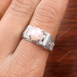 Natural Pearl Ring, Statement Ring, jewelry Ring, boho jewelry, minimalist ring, Wedding Ring, Bridesmaid Ring, 925 Sterling Silver