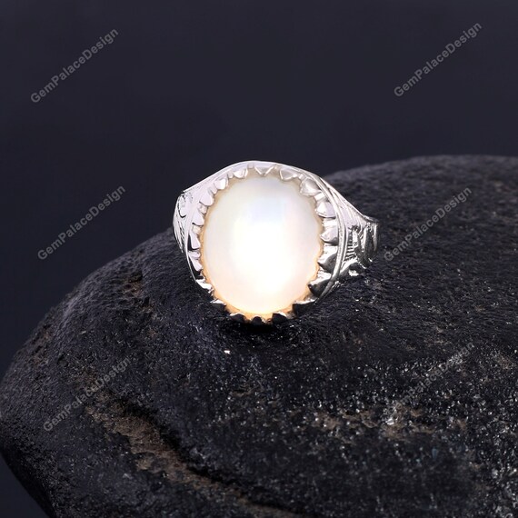 Moon stone january birthstone ring deals