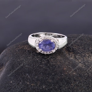 Natural Iolite Ring . Gemstone Handmade Ring . 925 Sterling Silver Ring . Iolite Ring For Women . Christmas Gift . Statement Ring . Gift Her