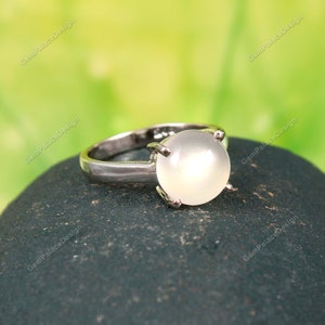 dainty Moonstone Rings . Handmade Ring . Bezal Ring . Gemstone Ring . Minimalist Ring . Bridesmaid Gift . Birthday Gift . gift for her