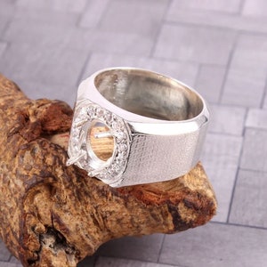 Semi Mount Ring setting 8x10 mm Oval Shape Engagement Ring Setting Solitaire Ring 925 Sterling Silver Ring Blank Setting Handmade Ring