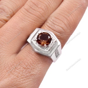 Boho Jewelry, Smoky Quartz Ring, Solitaire Ring, 925 Sterling Silver Ring, jewelry Ring Statement Ring Minimalist Ring, Promise Ring